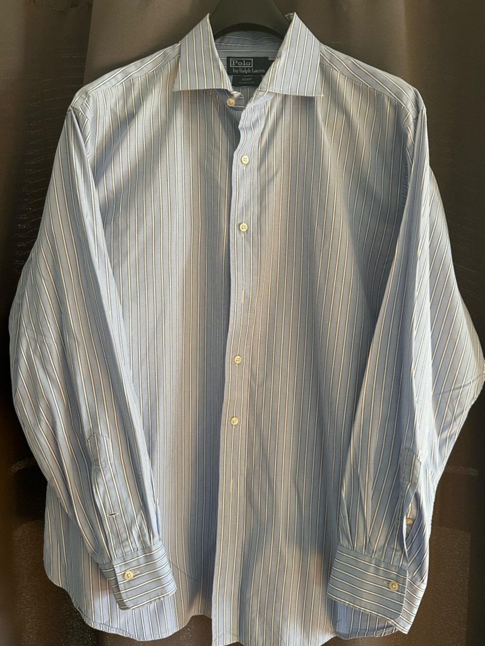Ralph Lauren Light Blue Striped Dress Shirt